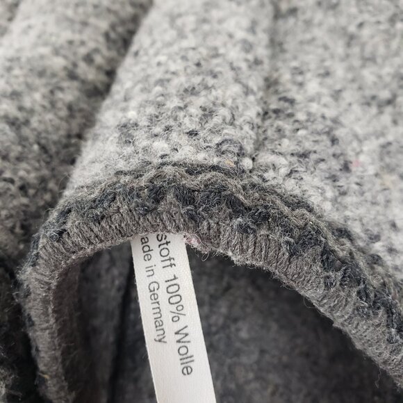 Haflinger Clog Slippers 41 Gray Wool Felt Slip On Indoor Outdoor Comfort Shoes - Picture 9 of 9